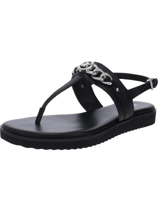 Roxane Womens Leather Slingback Thong Sandals