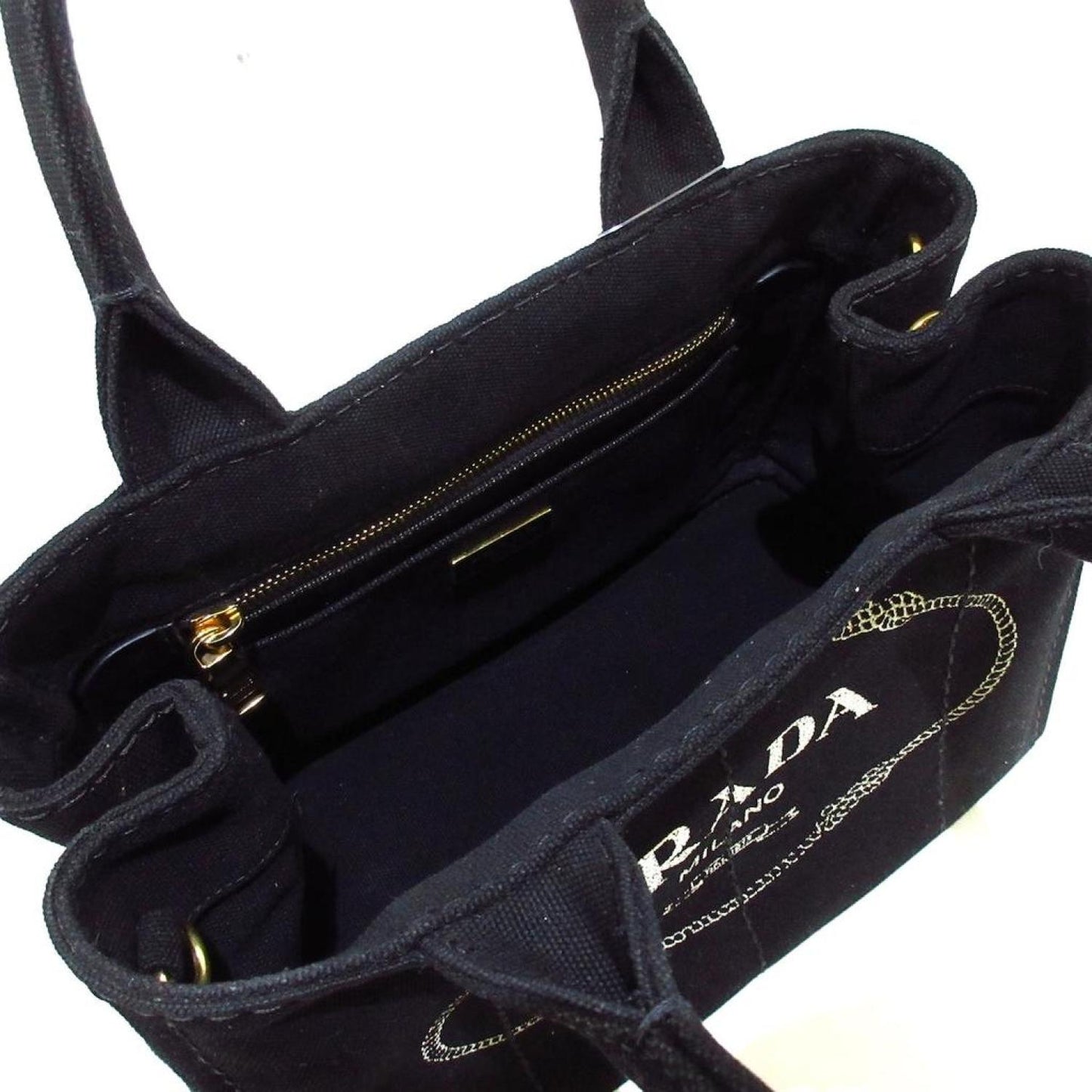 Prada Canapa Canvas Tote Bag (Pre-Owned)