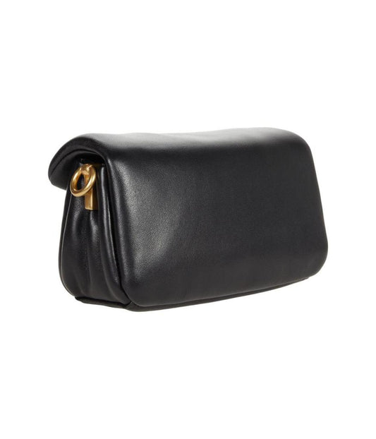 Leather Covered C Closure Pillow Tabby Shoulder Bag 18