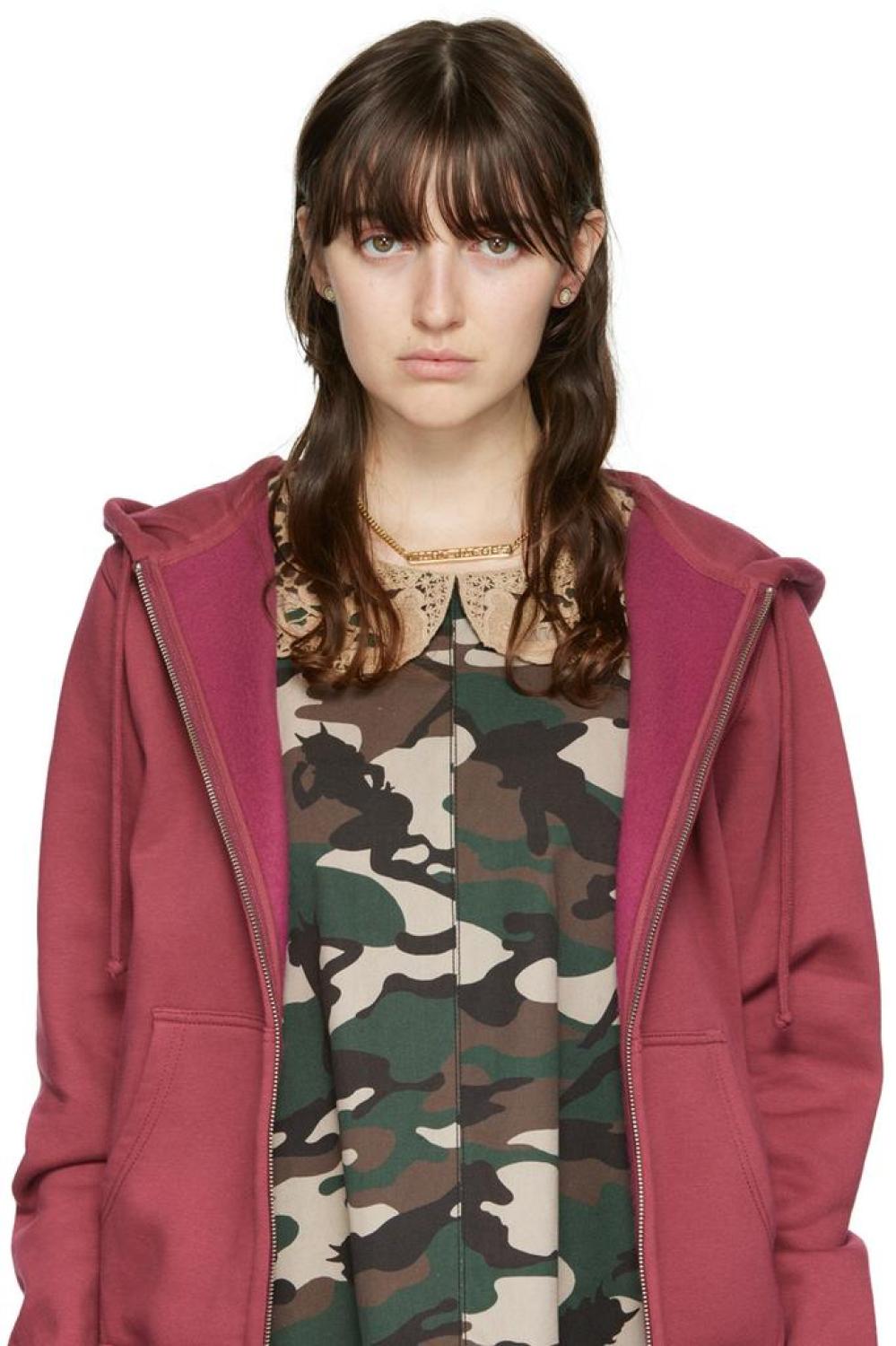 Beige 'The Medallion Studs' Earrings