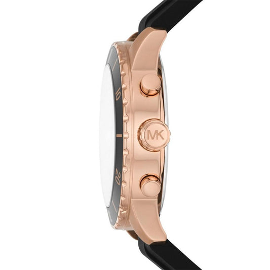 Men's Cunningham Chronograph Black Silicone Watch 44mm