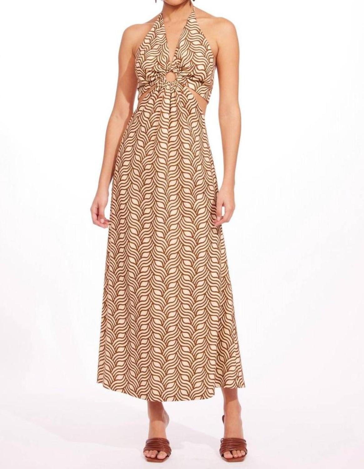Halley Midi Dress in Montenegro