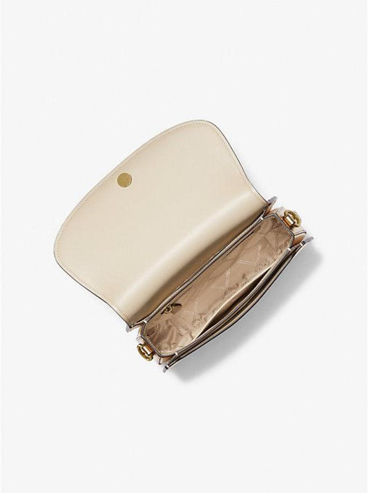 Mila Medium Metallic Leather Messenger Bag