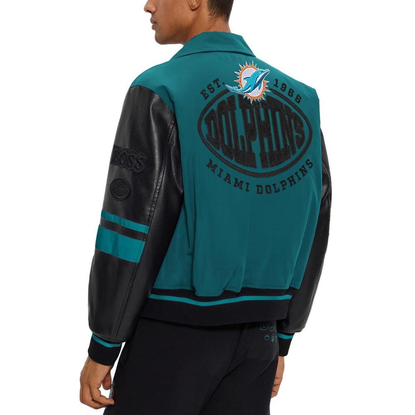 Men's BOSS x NFL Water-Repellent Bomber Jacket
