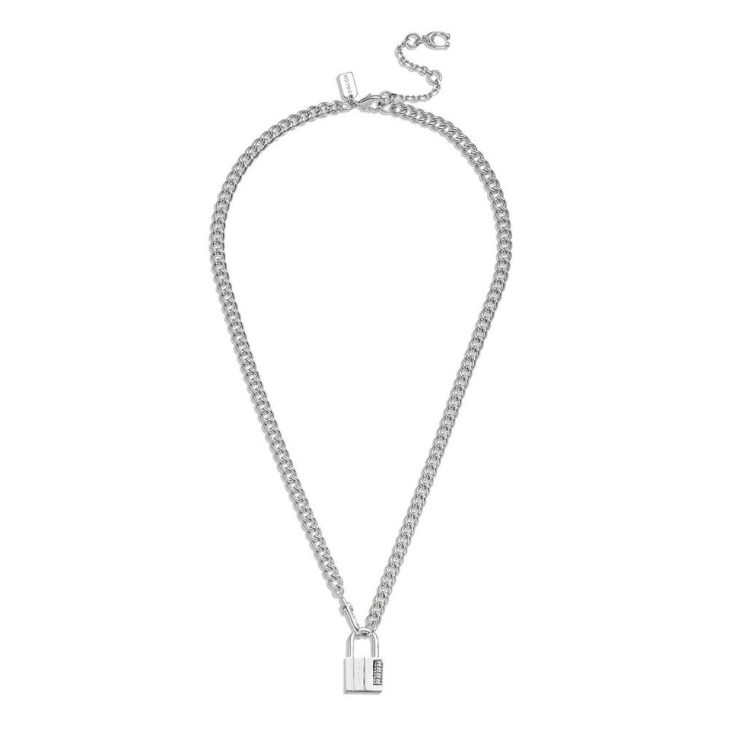 Faux Stone Lock Key Layered Necklace