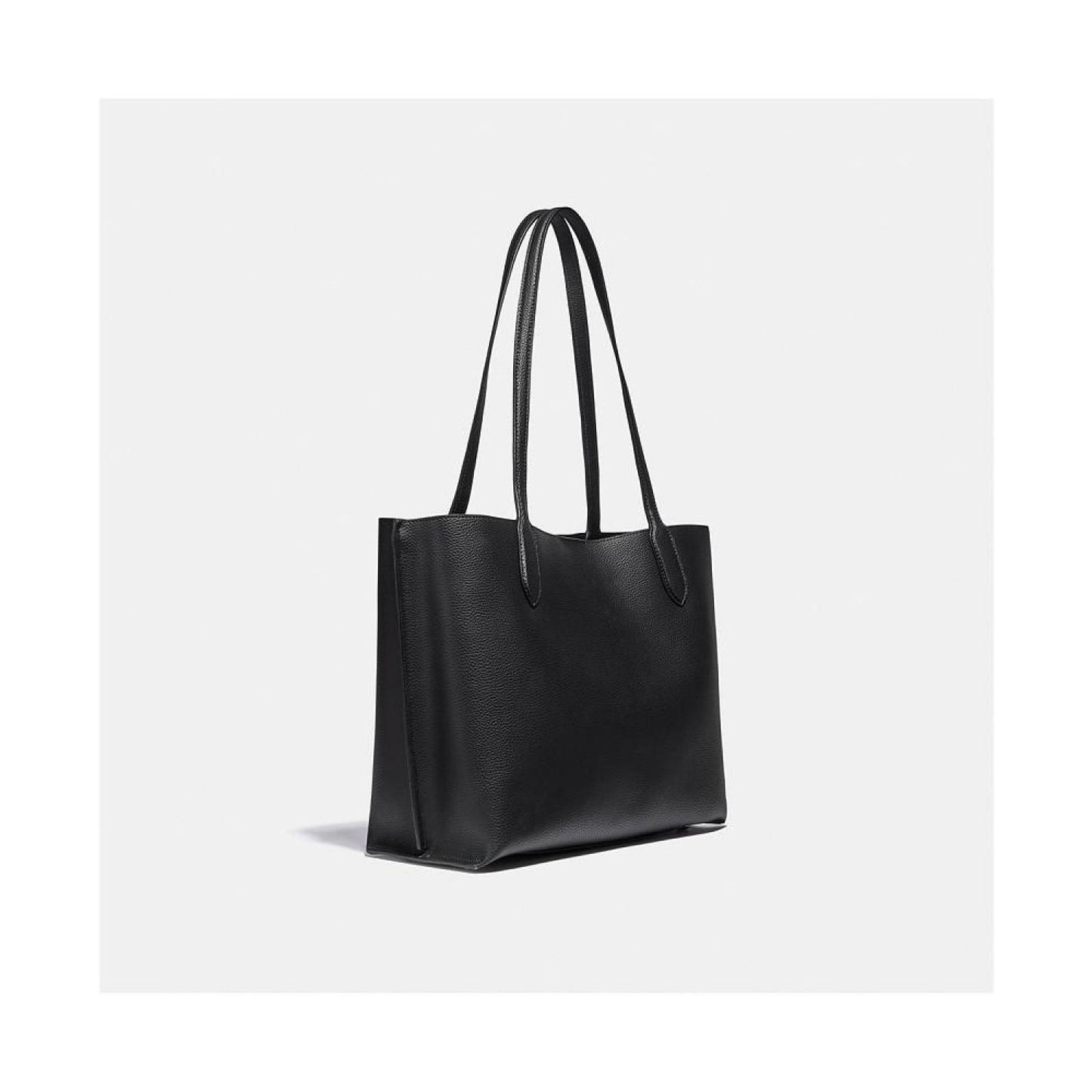 Polished Pebble Leather Willow Tote with Interior Zip Pocket