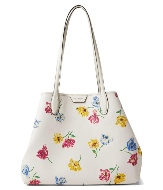 Sutton Tulip Toss Printed PVC Medium Tote