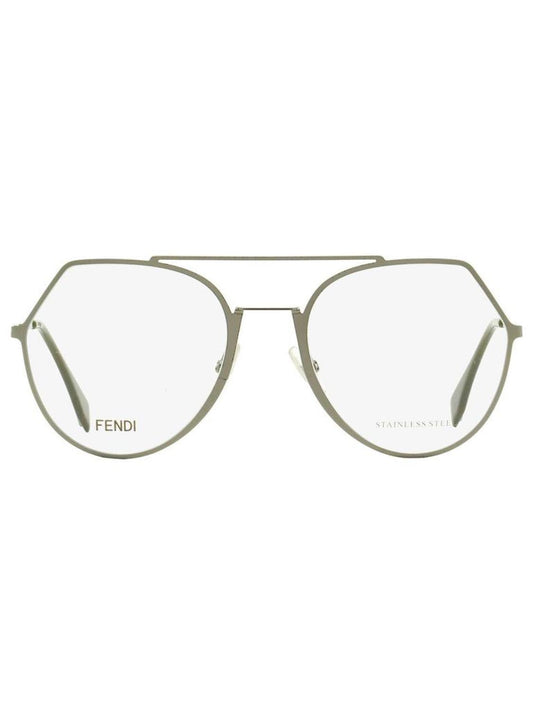 Fendi Women's Oval Eyeglasses FF0329 KJ1 Dark Ruthenium 53mm