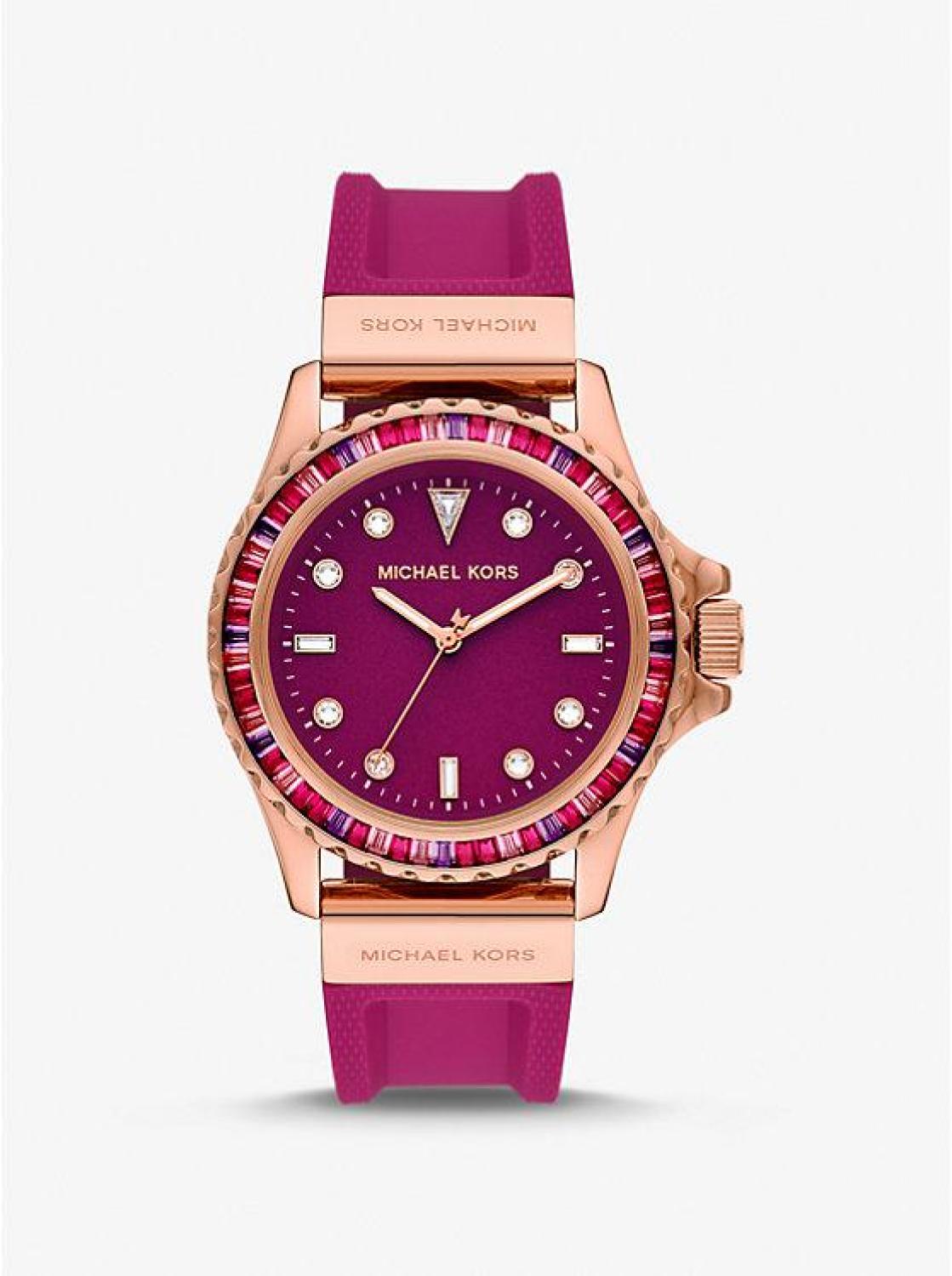 Oversized Everest Pavé Rose Gold-Tone Watch