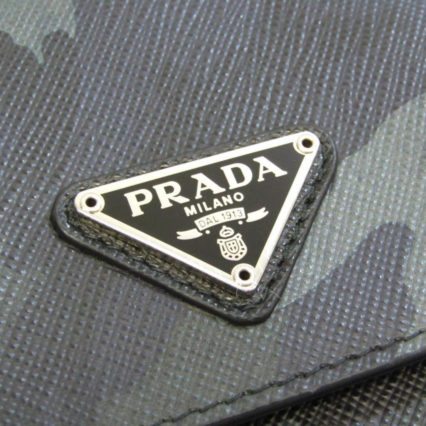 Prada Saffiano Canvas Shoulder Bag (Pre-Owned)