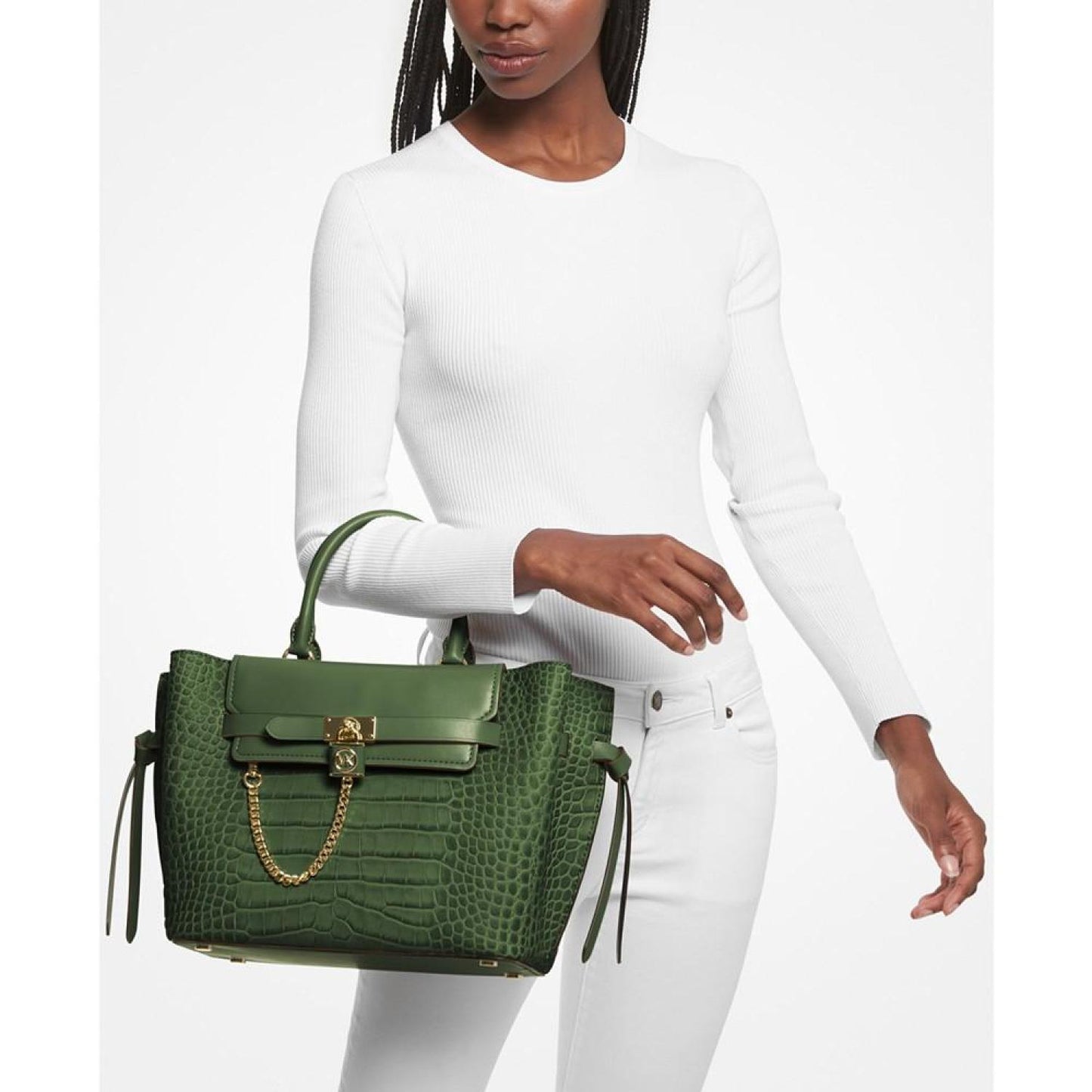 Hamilton Legacy Large Belted Leather Satchel