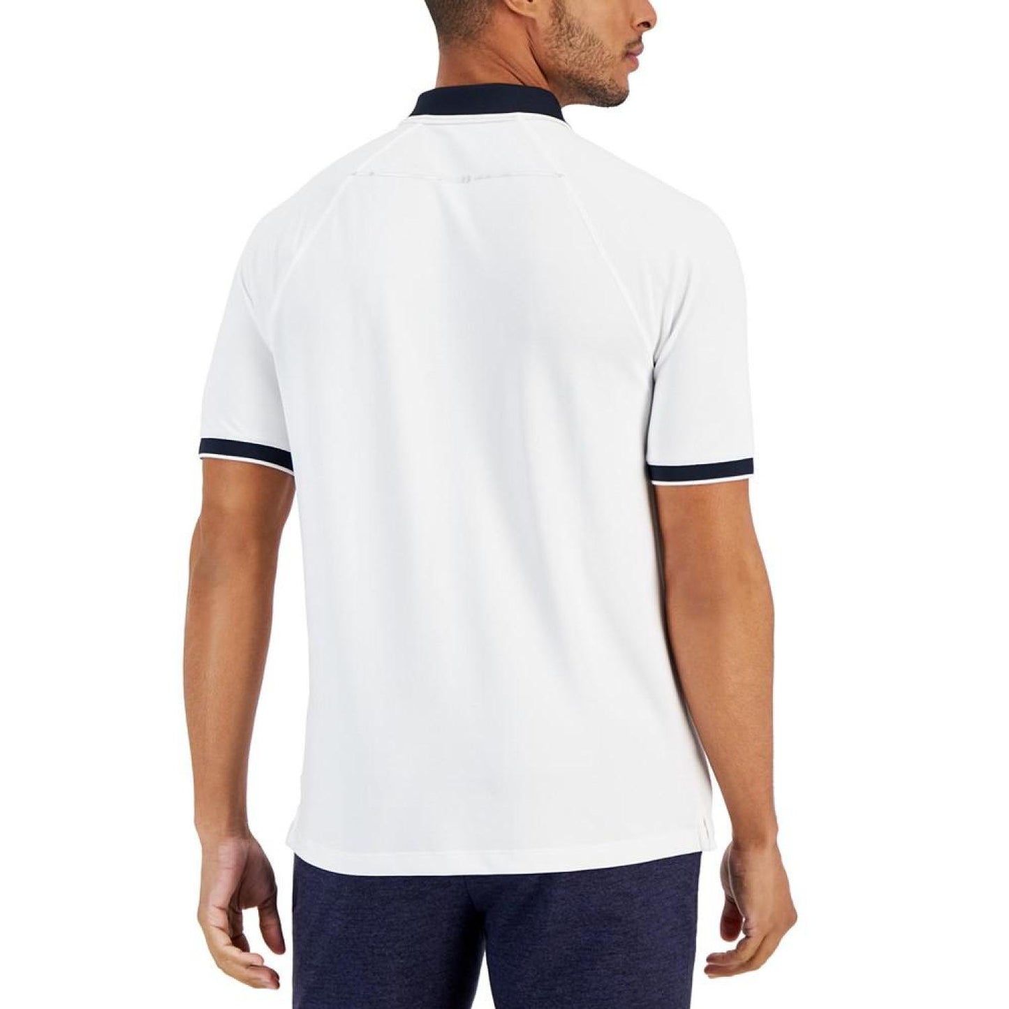 Men's Athletic-Fit Wrinkle-Resistant Performance Stretch 1/4-Zip Polo Shirt