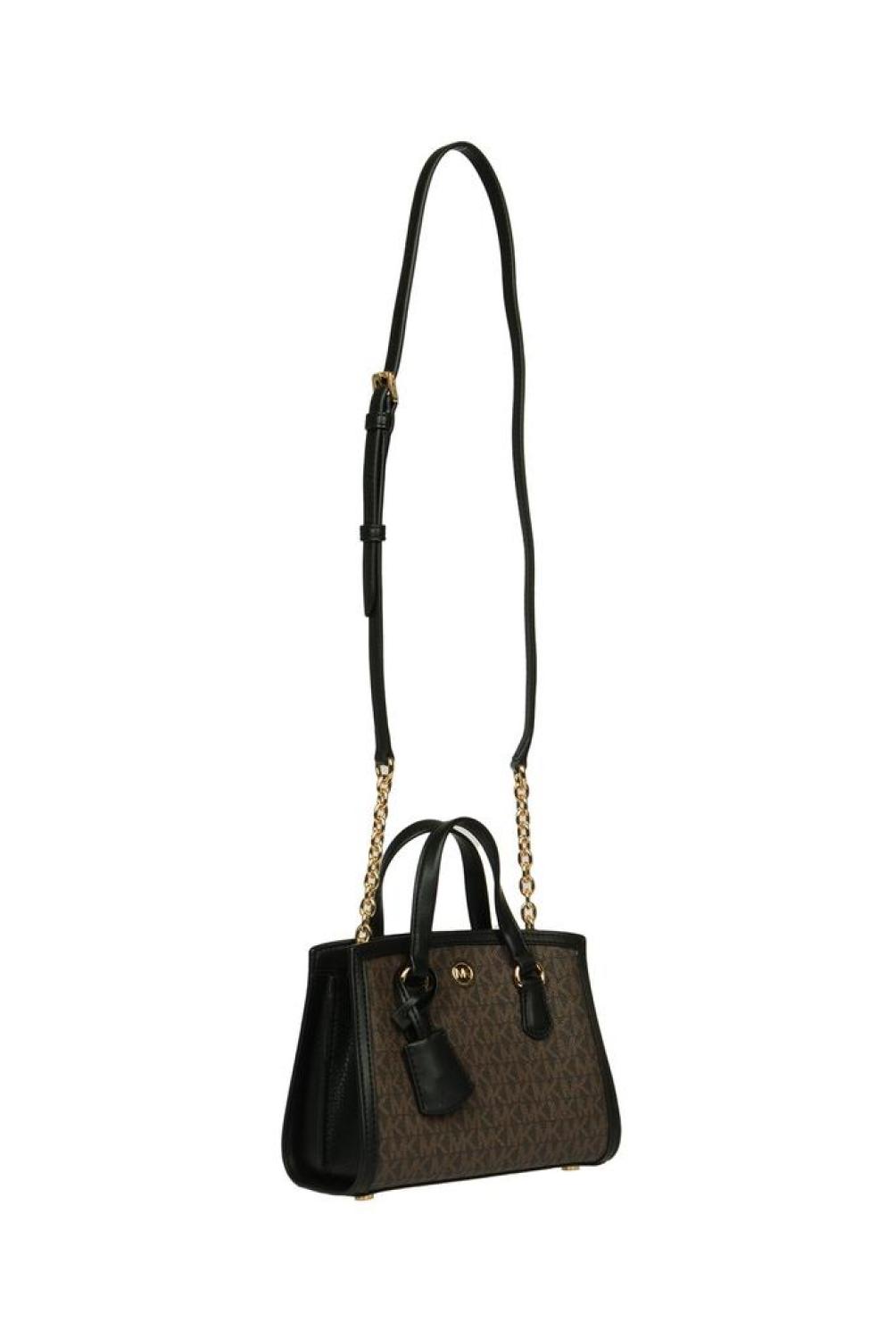 Michael Kors Logo Plaque Chain-Linked Tote Bag
