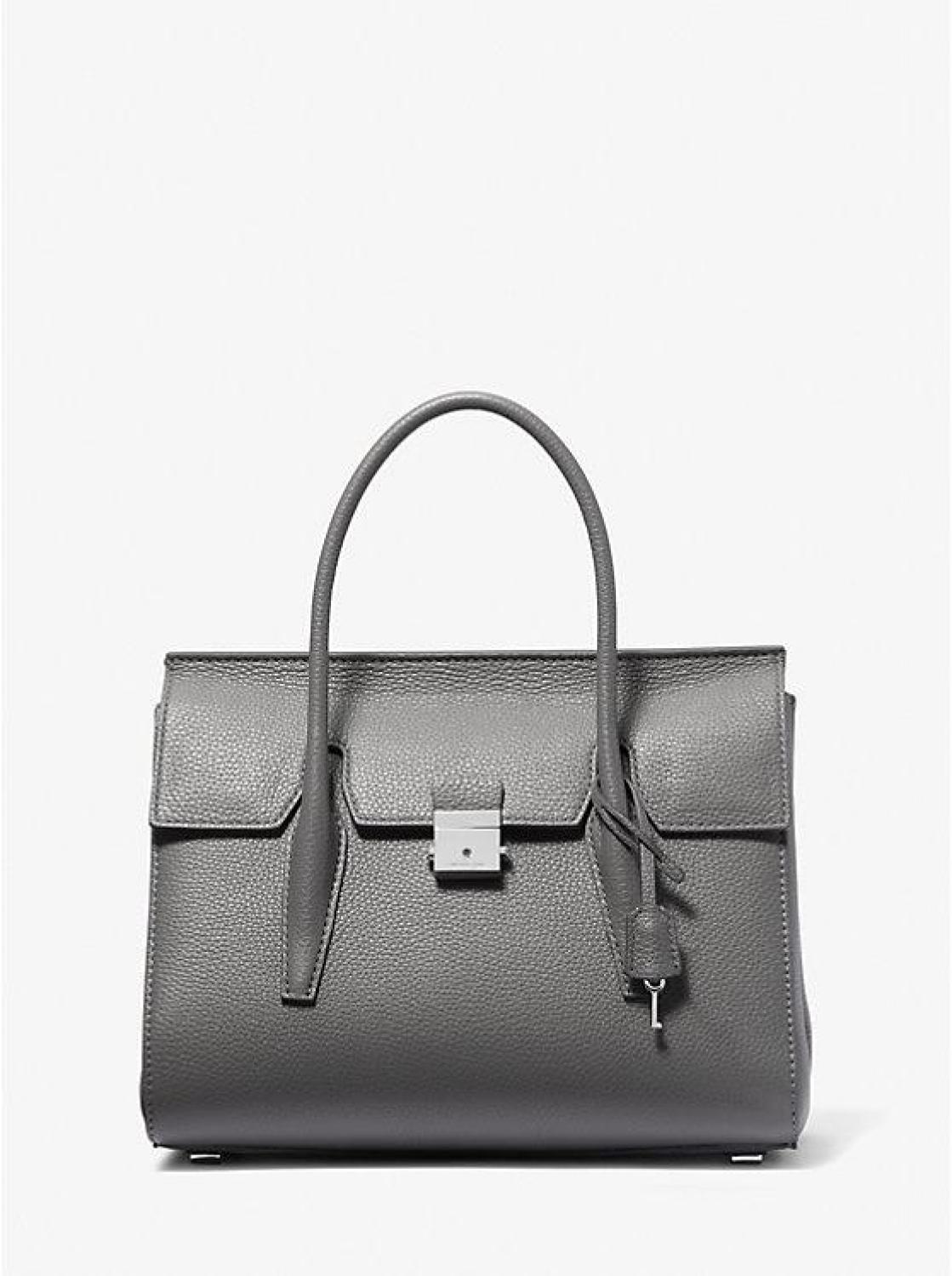 Campbell Medium Pebbled Leather Satchel