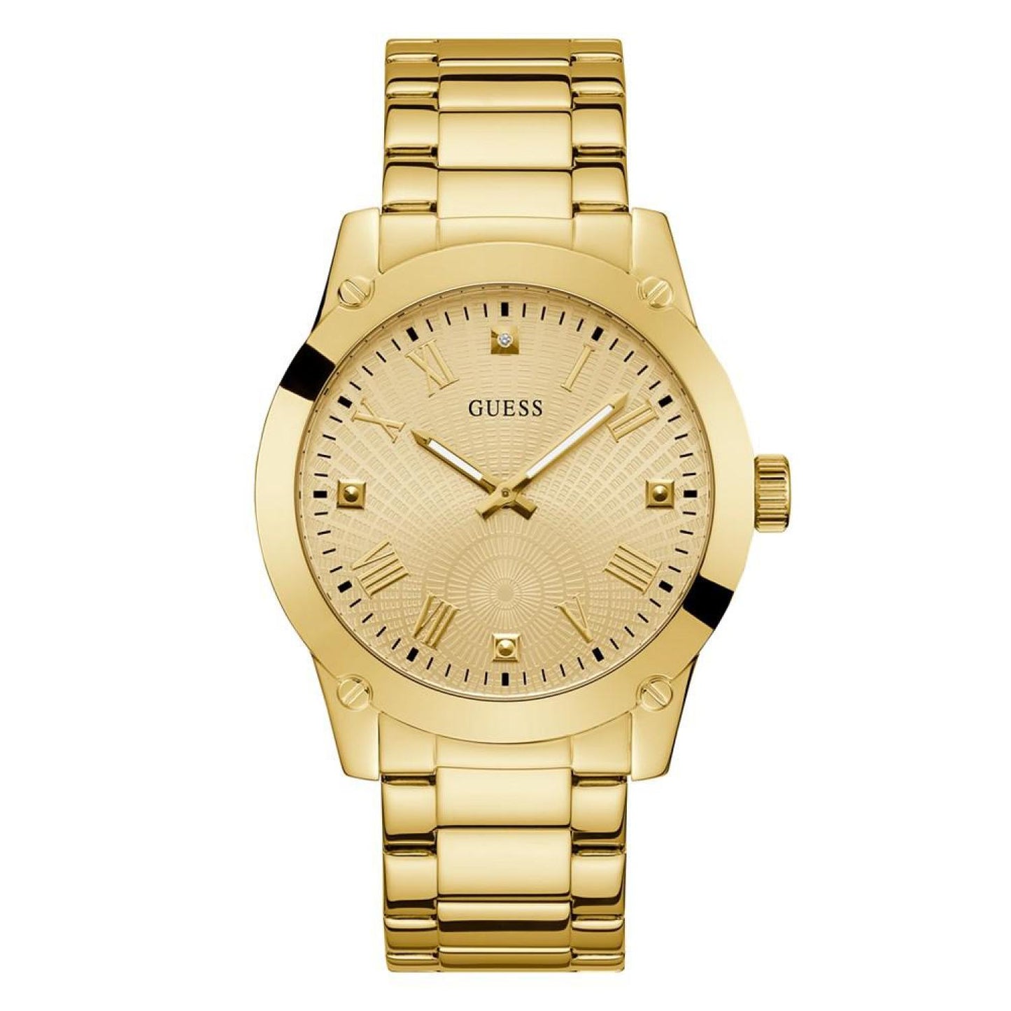 Men's Analog Gold-Tone Stainless Steel Watch 44mm