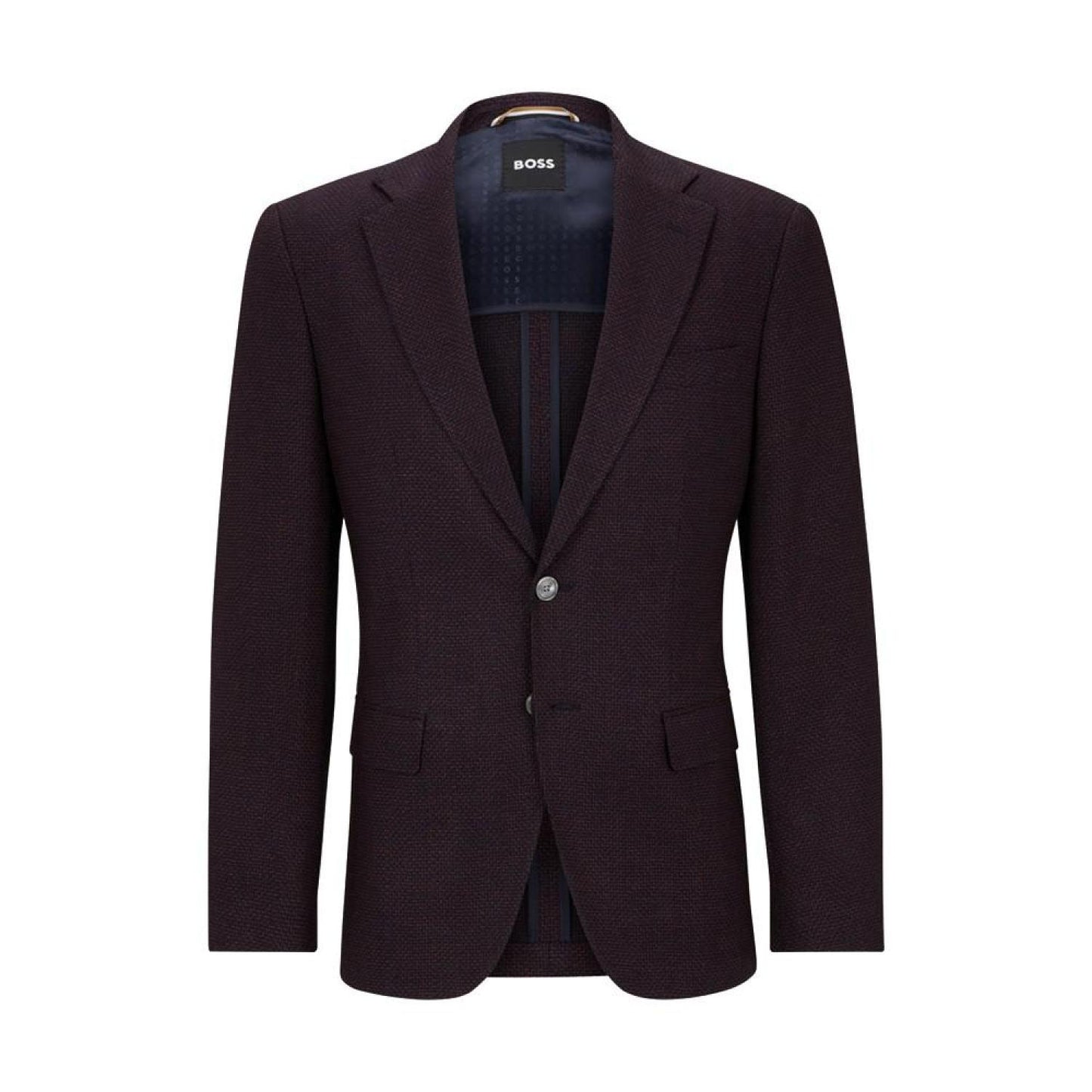 Men's Micro-Pattern Stretch Slim-Fit Jacket