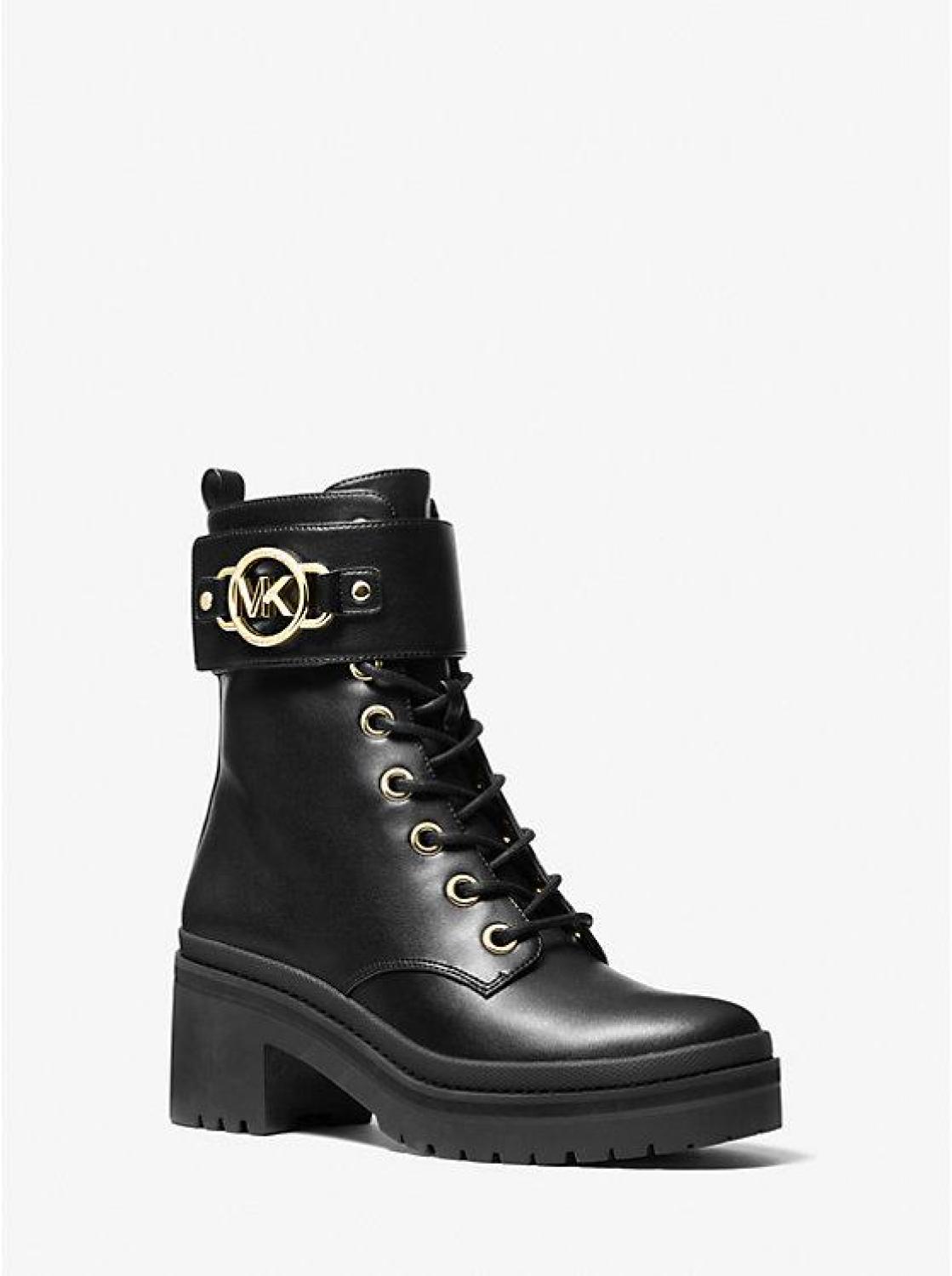 Rory Faux Leather Combat Boot