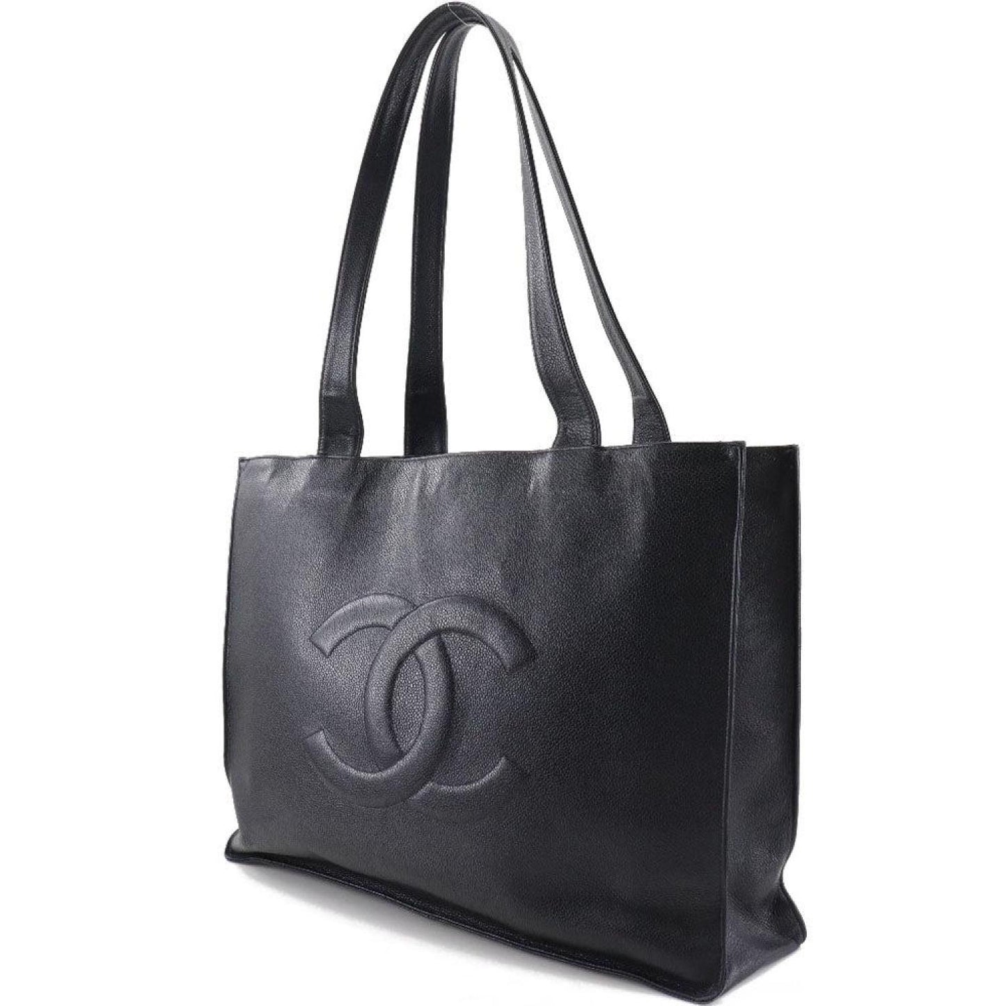 Chanel Coco Mark Leather Tote Bag (Pre-Owned)