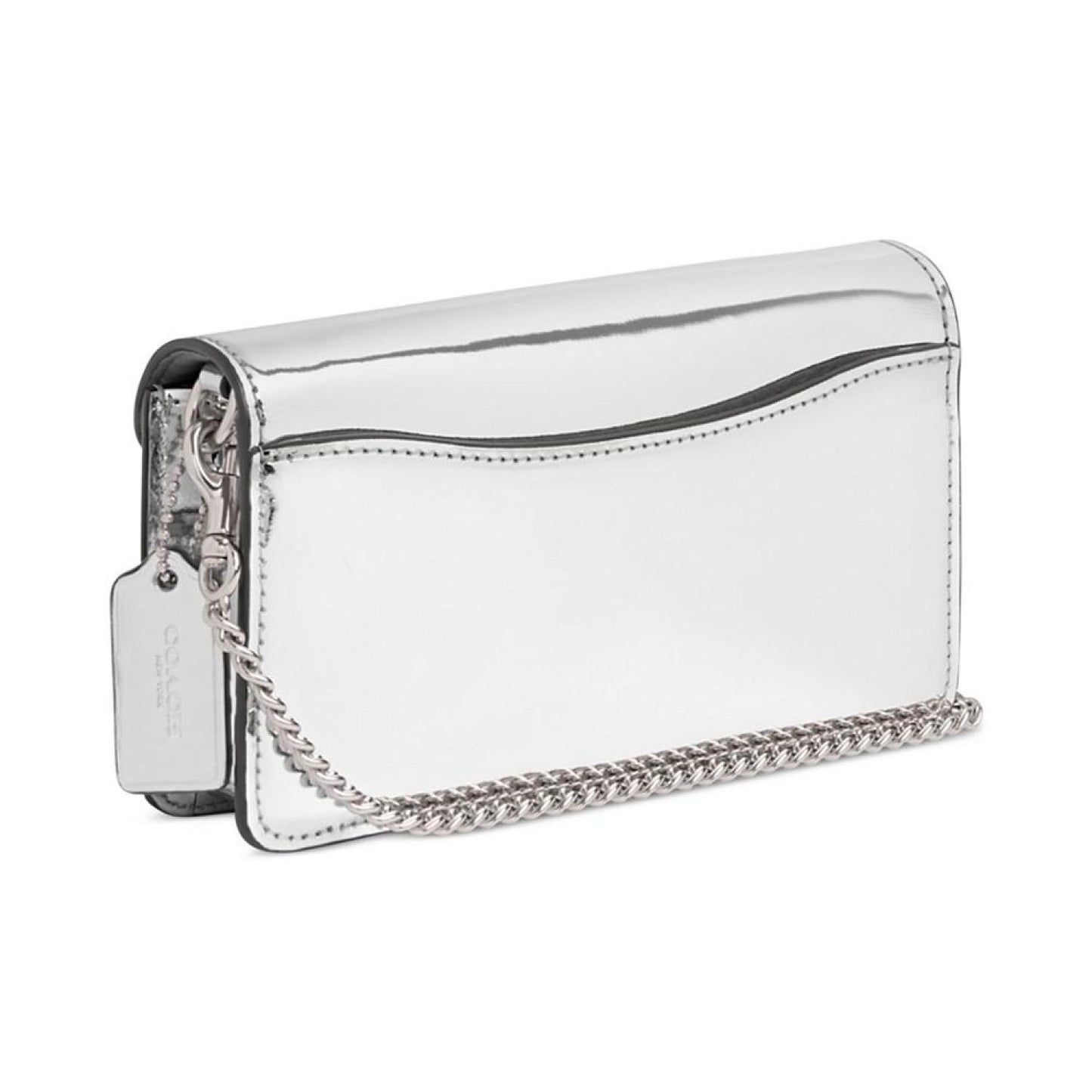 Tabby Metallic Leather Crossbody Wristlet