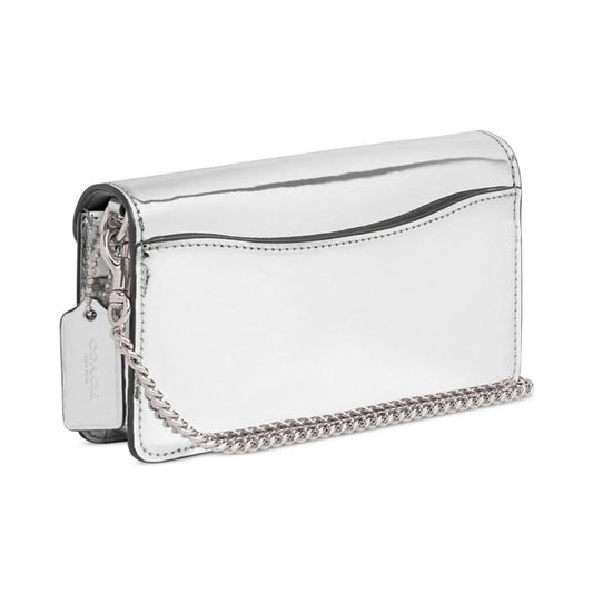 Tabby Metallic Leather Crossbody Wristlet