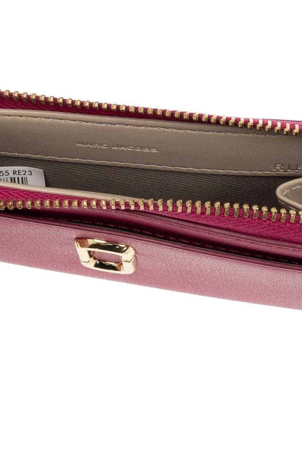 Marc Jacobs Logo Plaque Zip-Up Wallet