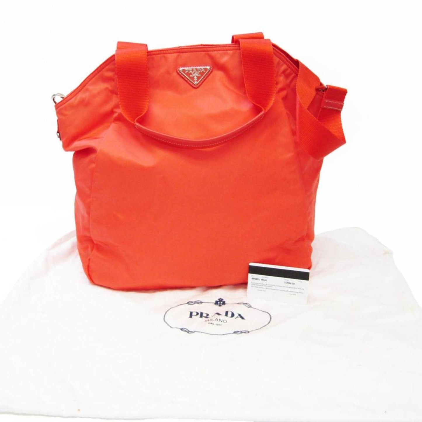 Prada Vela Synthetic Tote Bag (Pre-Owned)