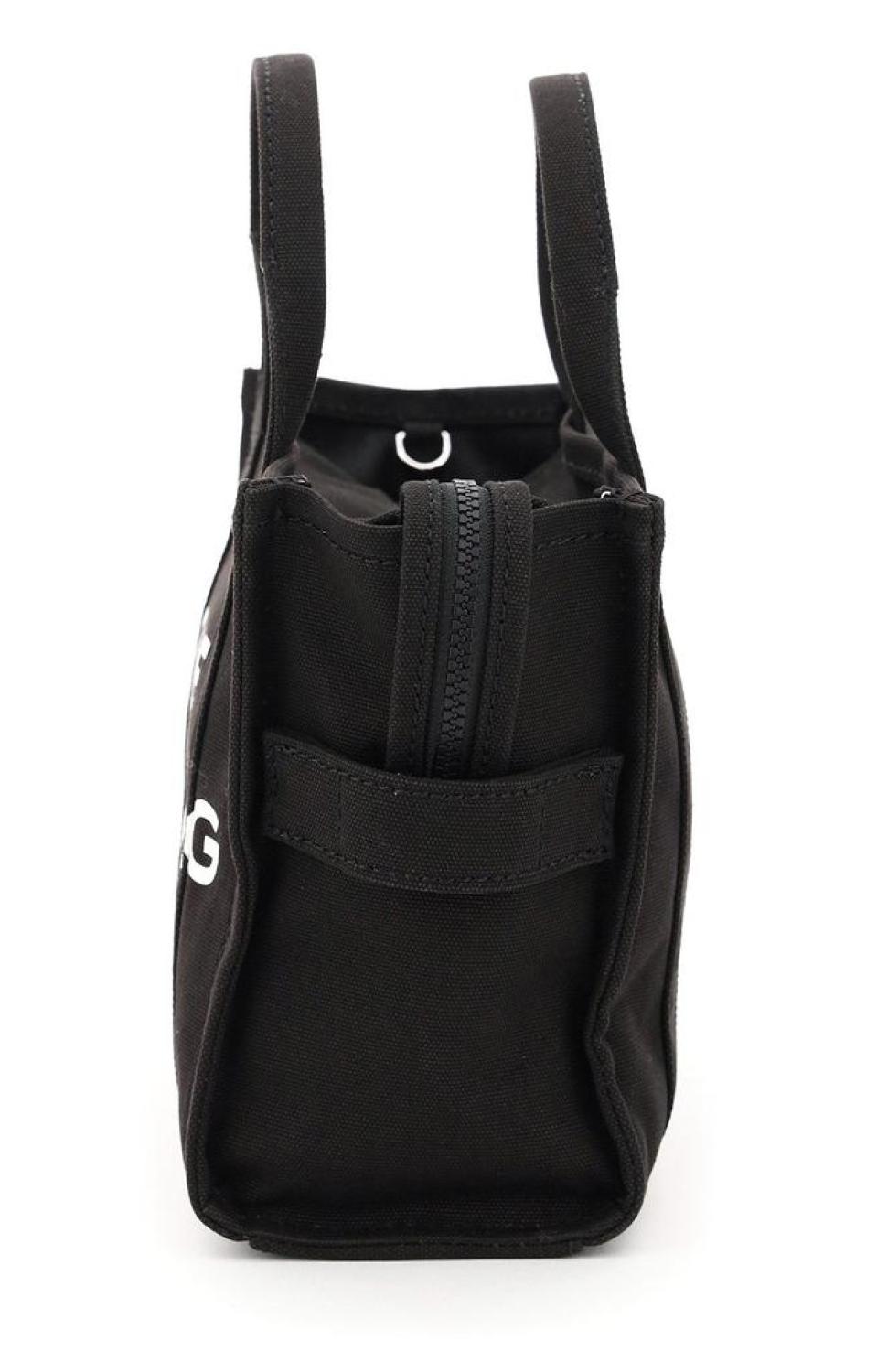 Marc Jacobs Logo Printed Zip-Up Small Tote Bag