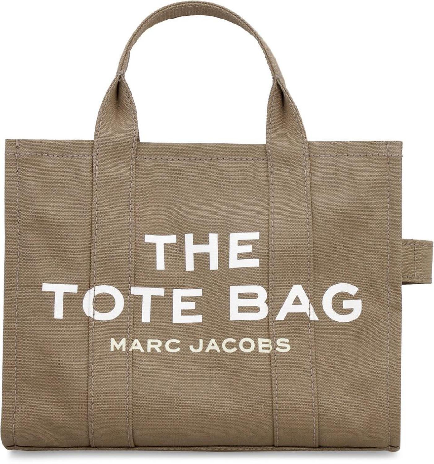 Marc Jacobs Logo Printed Zipped Medium Tote Bag