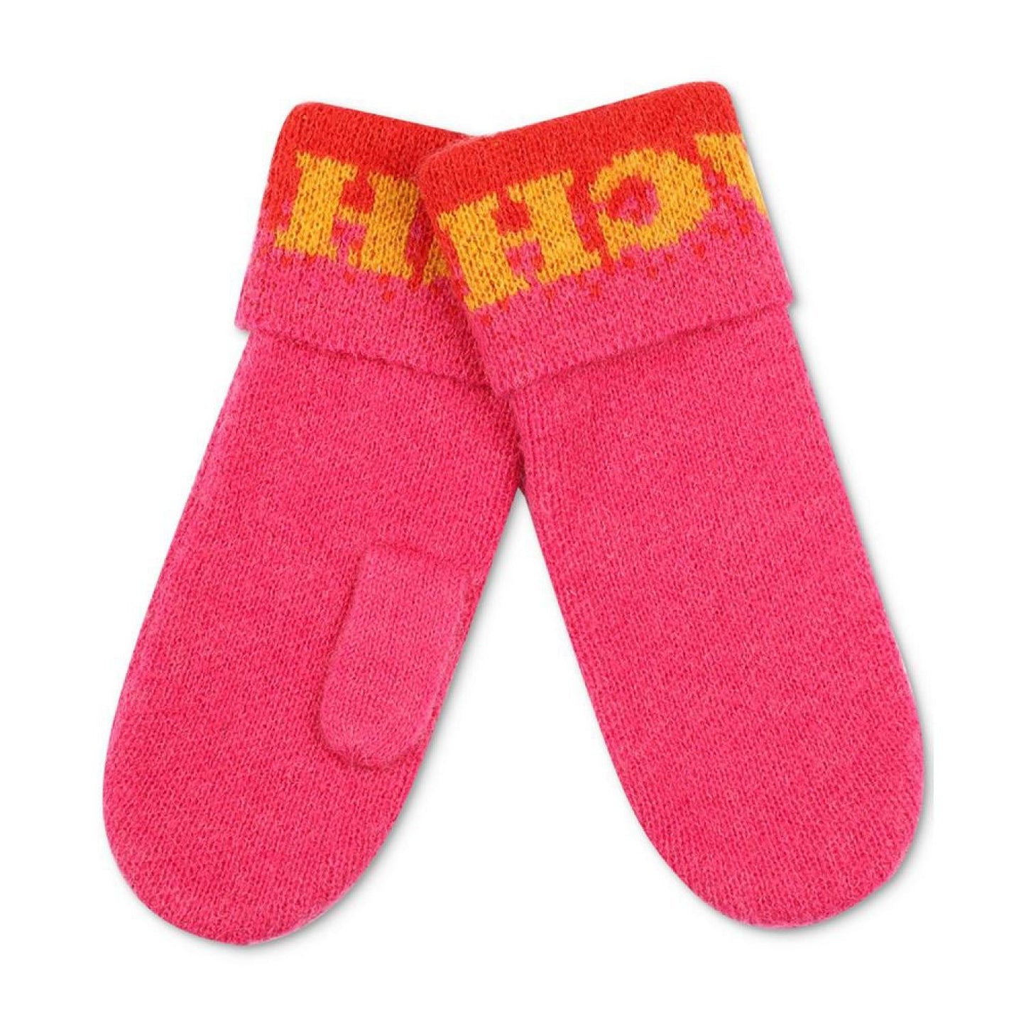 Women's Colorblocked Logo Mittens