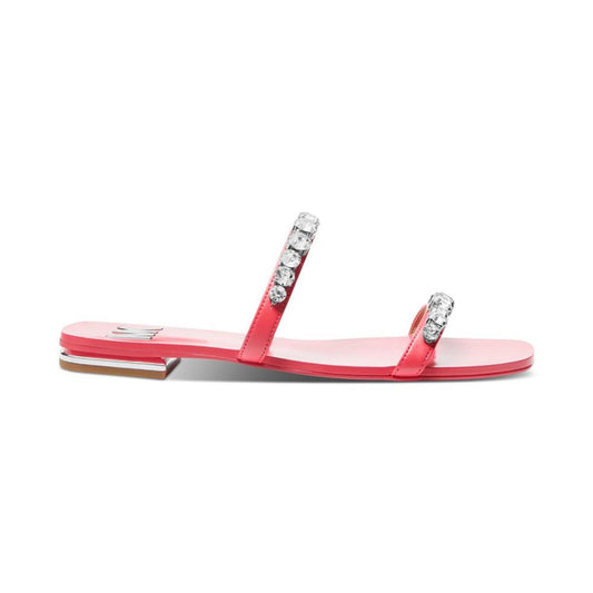 Women's Jessa Rhinestone Slip-On Double Strap Slide Sandals