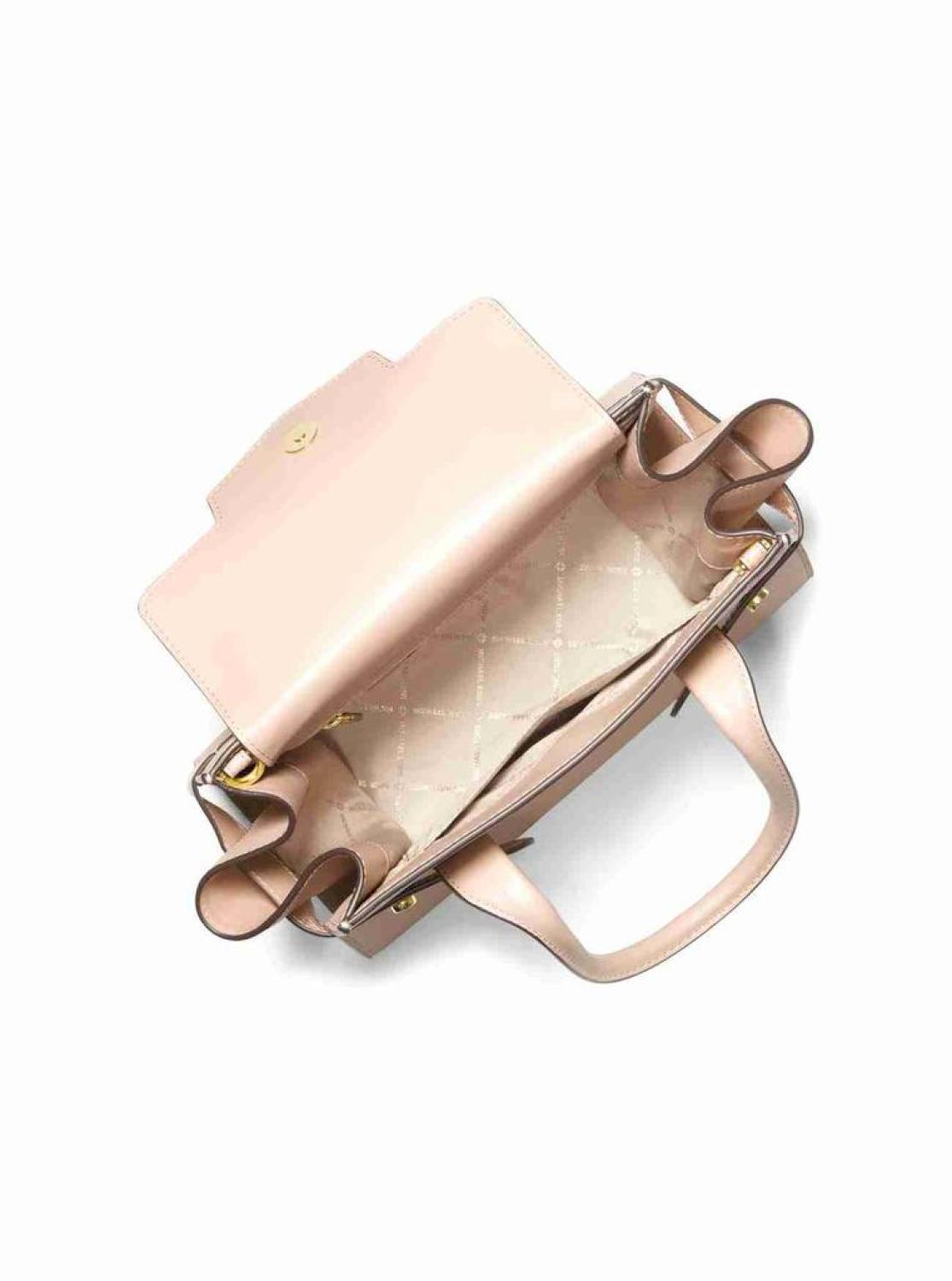 MICHAEL KORS CARMEN SAFFIANO LEATHERFLAP SATCHEL SHOULDER PURSE BAG