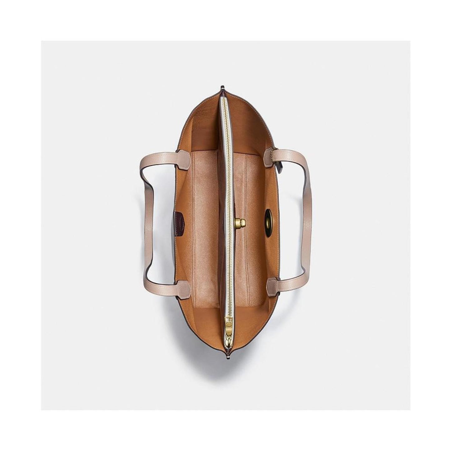 Polished Pebble Leather Willow Tote with Interior Zip Pocket