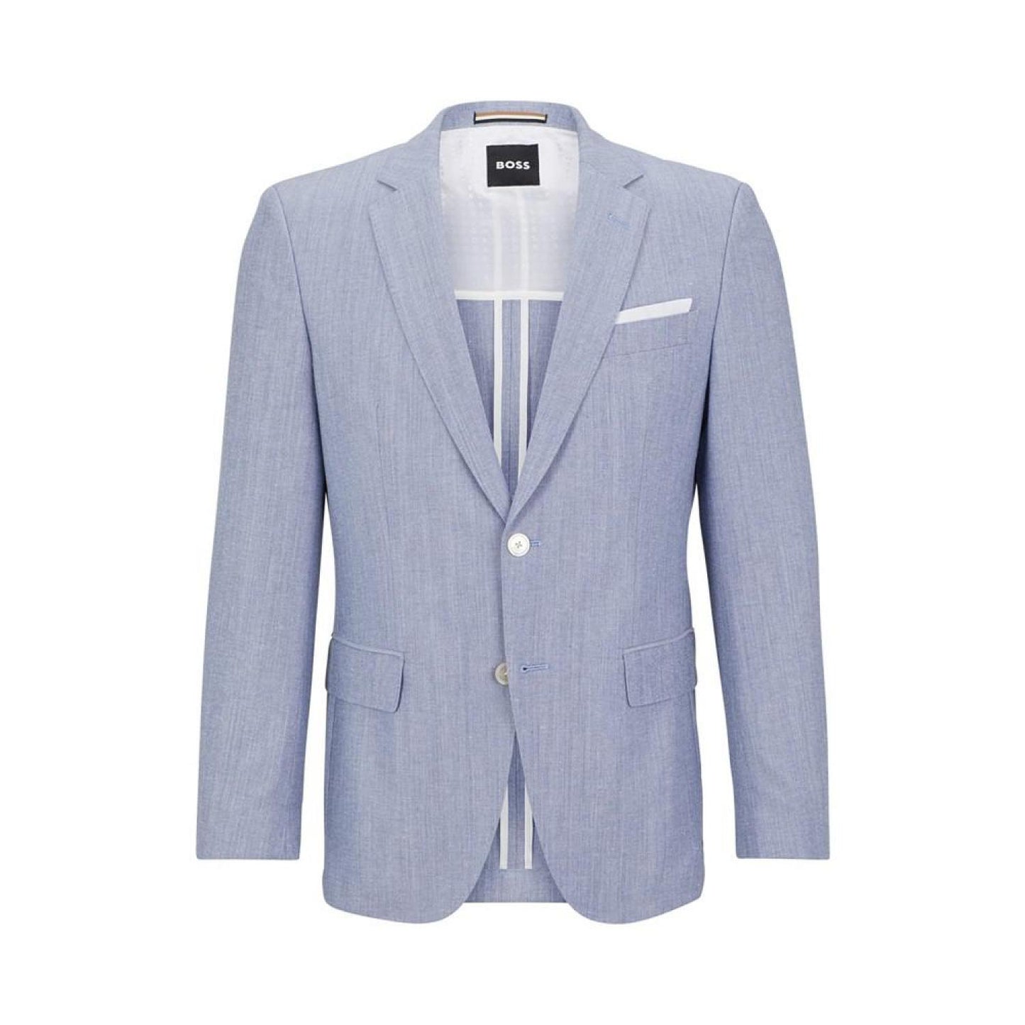 Men's Micro-Patterned Cotton Blend Slim-Fit Jacket