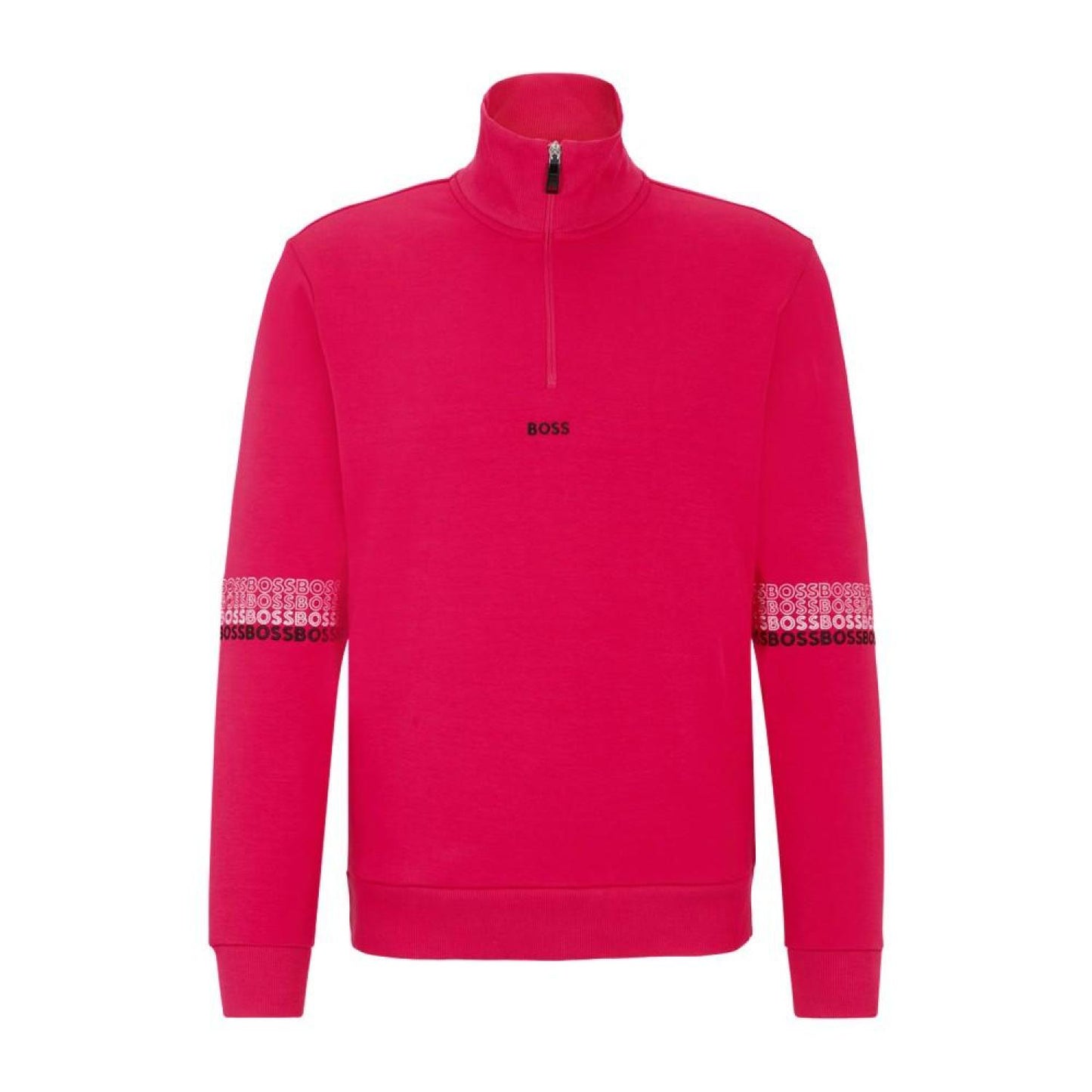 Men's Multi-Colored Logo Zip-Neck Sweatshirt