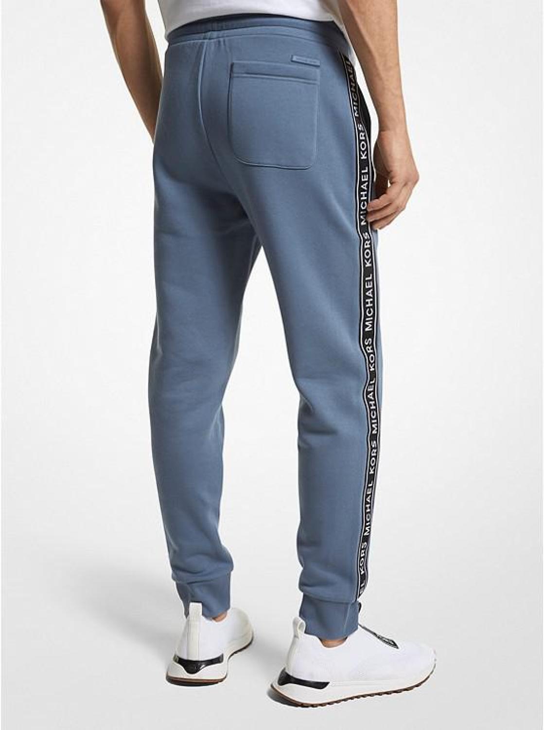 Logo Print Cotton Blend Joggers