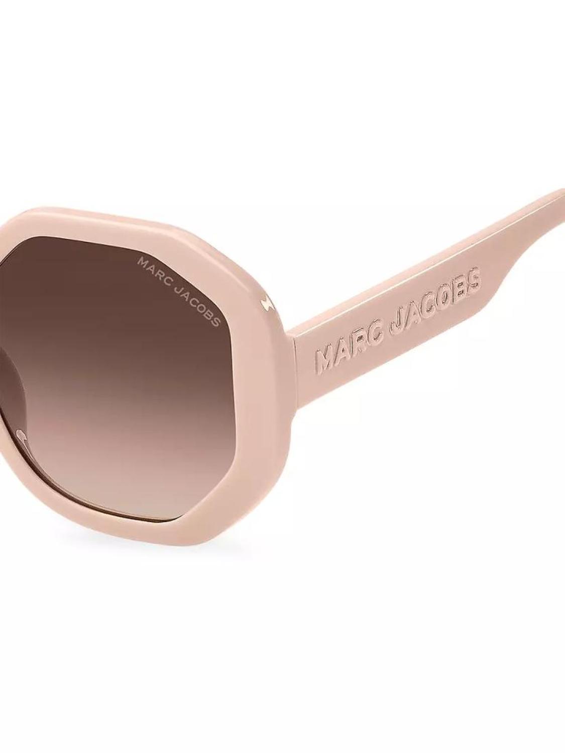 53MM Geometric Logo Sunglasses