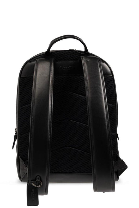 Coach Logo Detailed Zipped Backpack