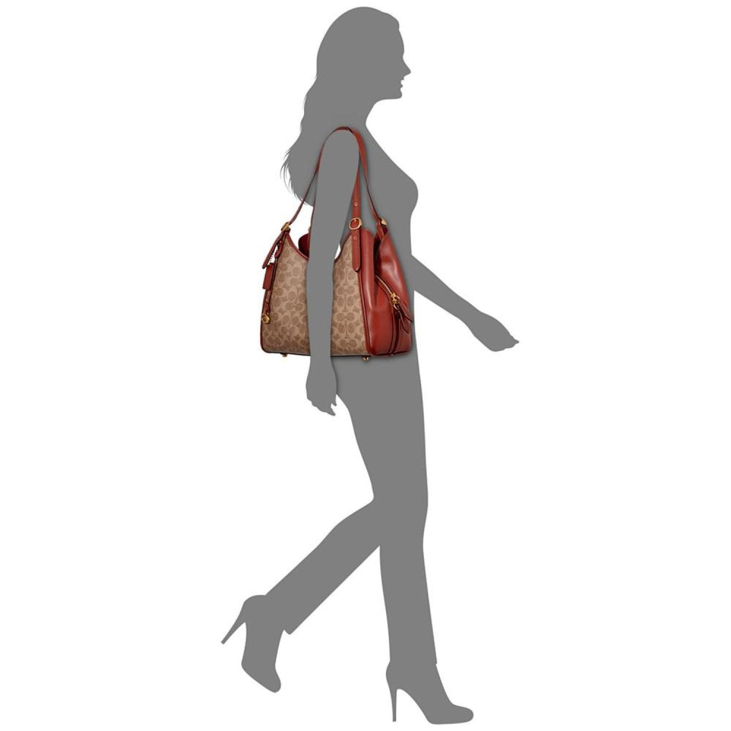 Signature Coated Canvas Lori Shoulder Bag