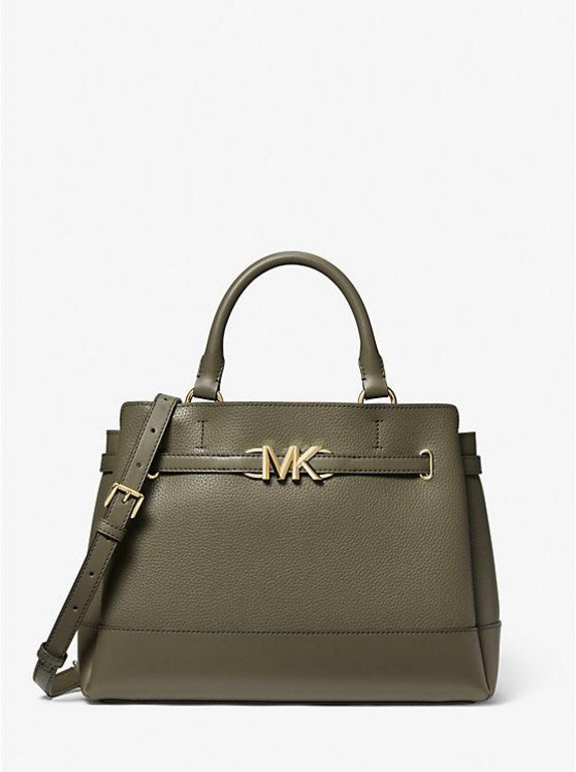 Reed Large Leather Belted Satchel