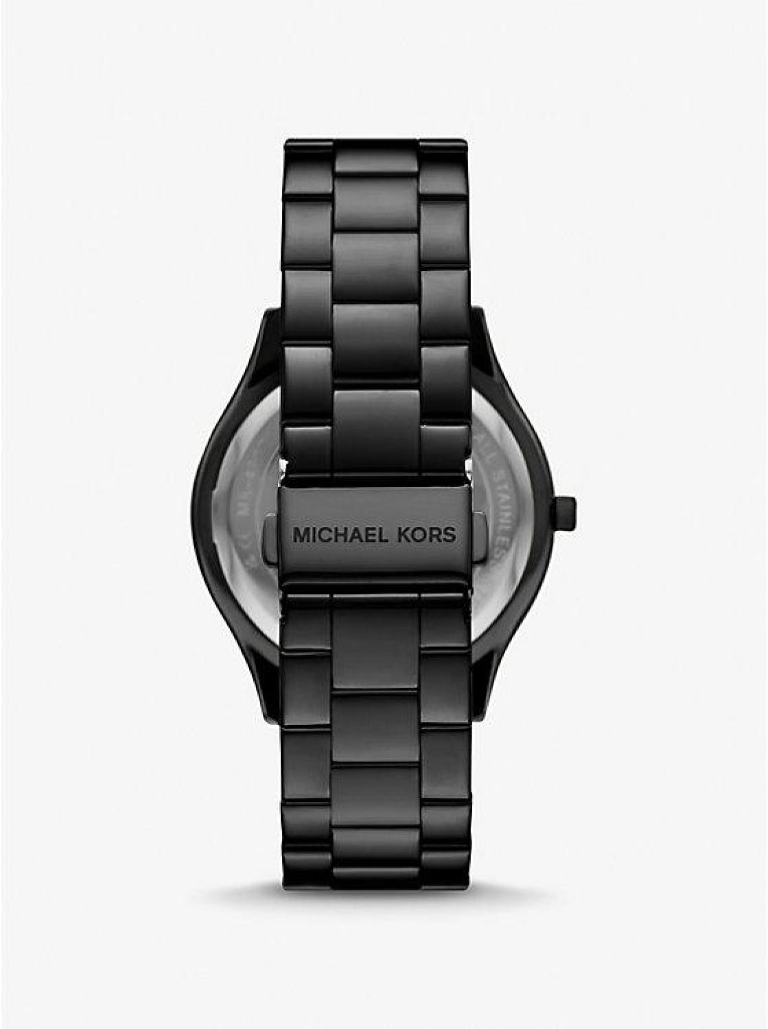 Oversized Slim Runway Black-Tone Watch