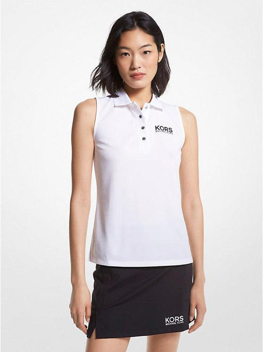 Golf Logo Piqué Sleeveless Polo Shirt