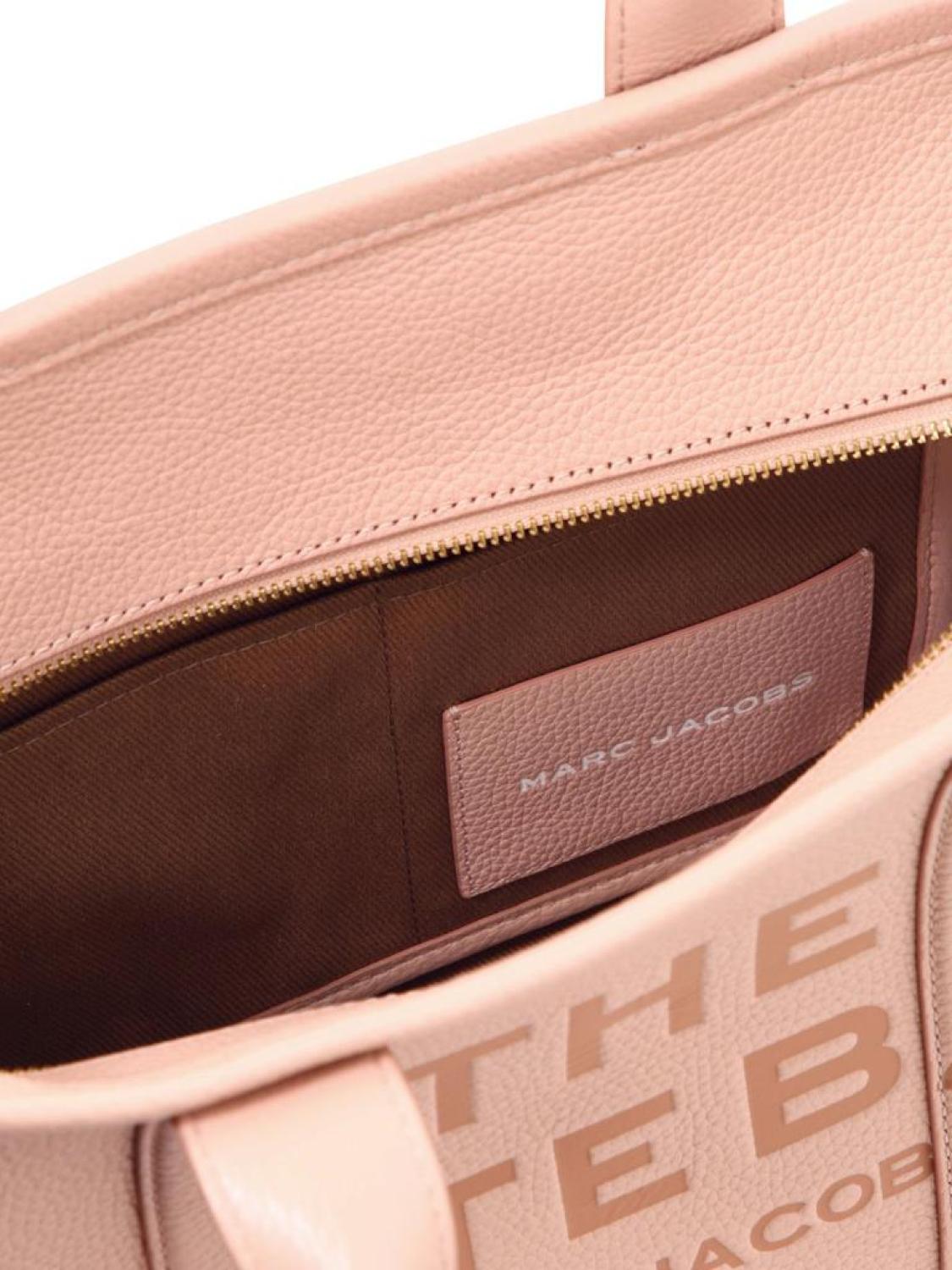 Marc Jacobs Logo Debossed Zipped Medium Tote Bag
