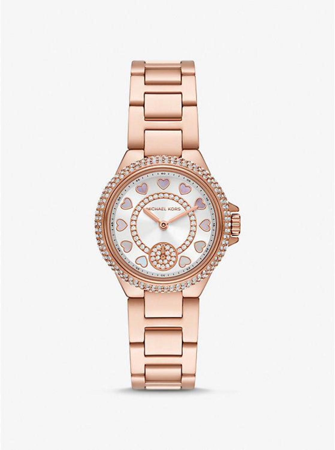 Mini Camille Pavé Rose Gold-Tone Watch