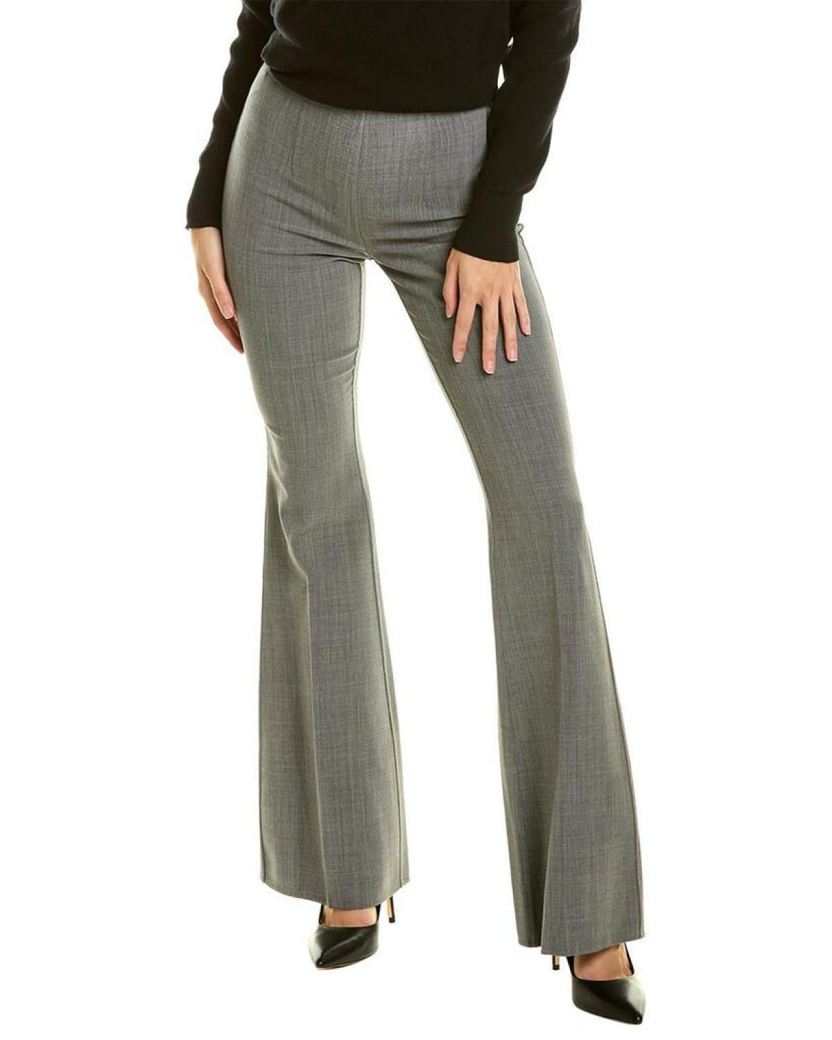 Michael Kors Collection Stretch Crepe Wool-Blend Flare Pant