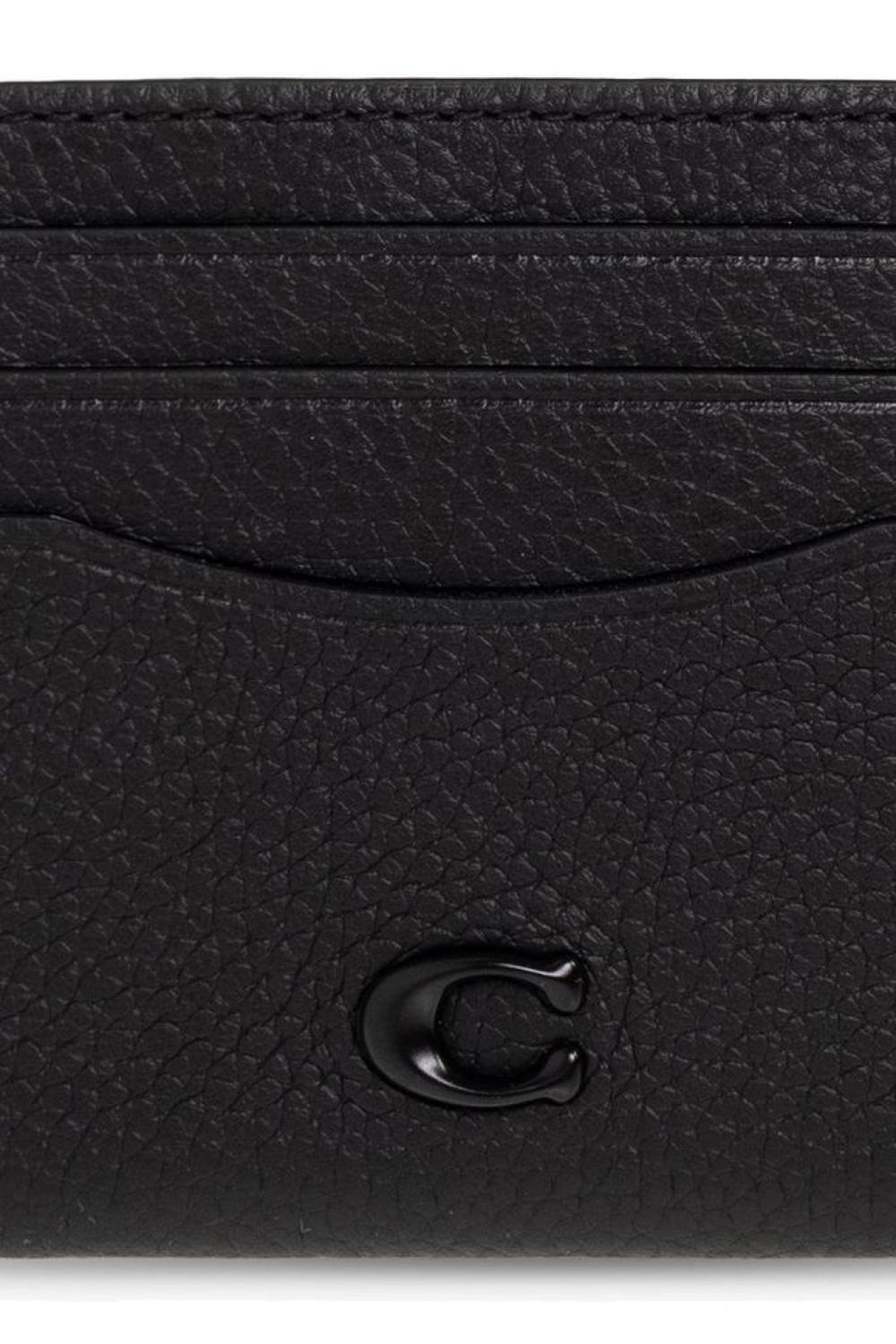 Coach Logo Plaque Card Case