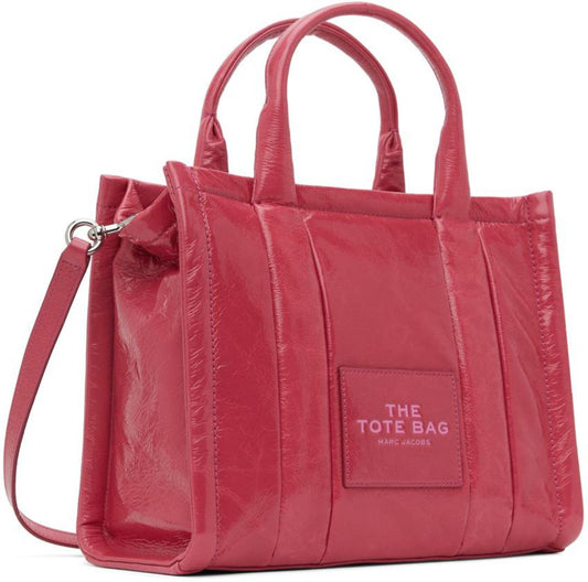Pink 'The Shiny Crinkle Medium Tote' Tote
