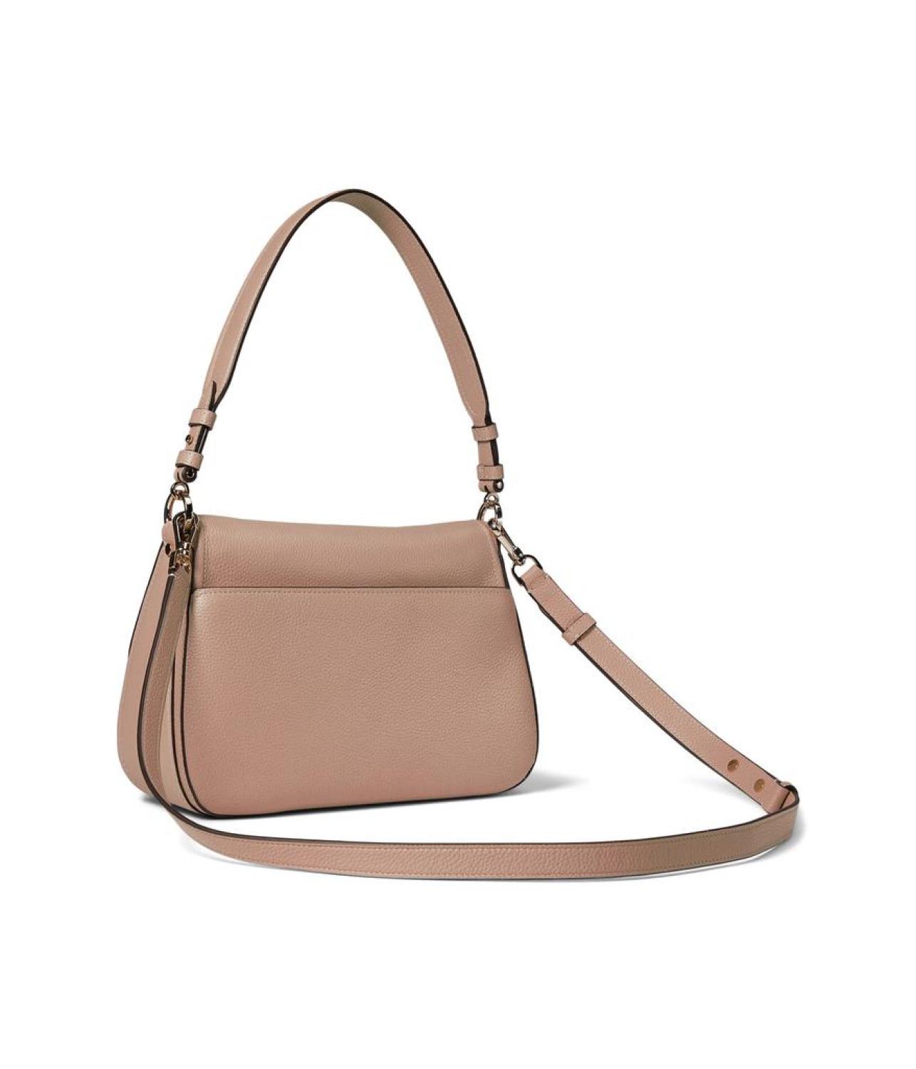 New Core Pebble Pebbled Leather Medium Convertible Flap Shoulder Bag