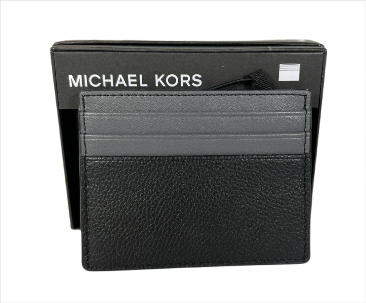 Michael Kors Warren Slim Leather Tall Card Case