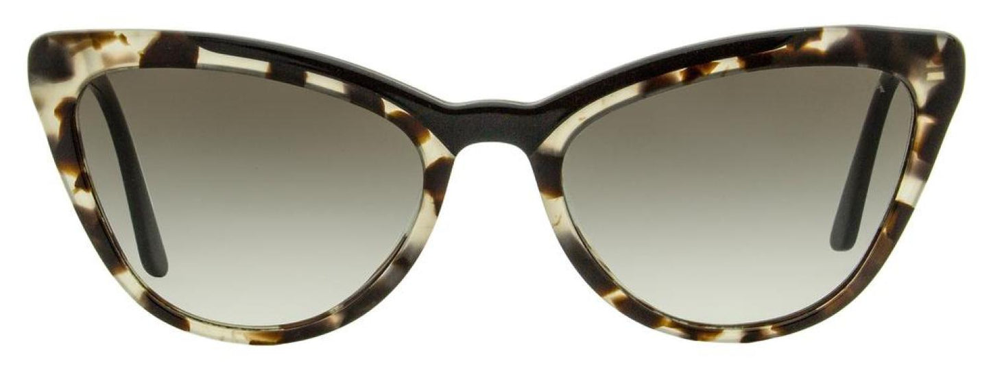 Prada Women's Catwalk Sunglasses SPR01V 398-0A7 Gray Havana/Black 56mm