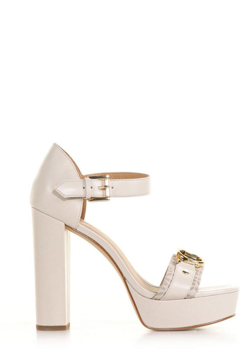 Michael kors deals white platform sandal